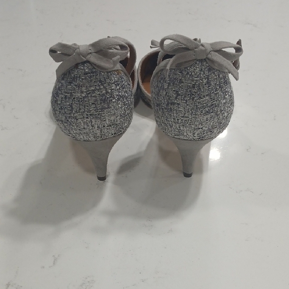 Nina Gray Textured Women's Heels, New Without Tags Or Box Sz 10 - Picture 3 of 9